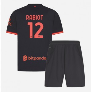 AC Milan Adrien Rabiot #12 Jalkapallovaatteet Lasten Kolmas peliasu 2026-27 Lyhythihainen (+ Lyhyet housut)